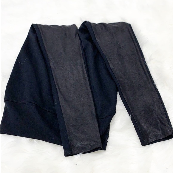 Spanx | Faux Leather Panel Leggings - Picture 4 of 8